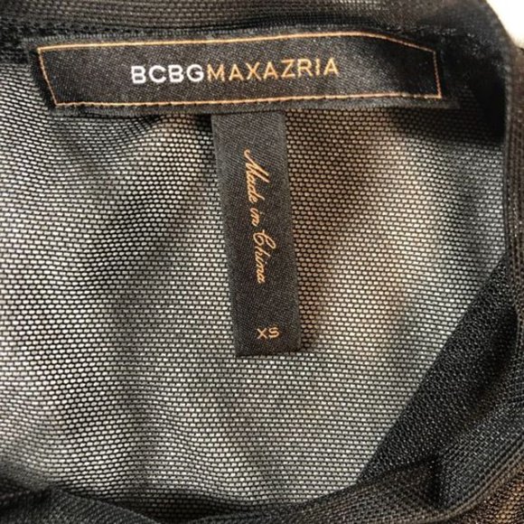 BCBG - Black Mesh Dress - Size XS - Picture 3 of 5